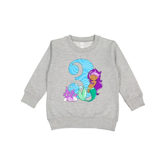 Inktastic Third Birthday Mermaid Toddler Sweatshirt