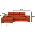 thumbnail image 4 of Sala Kessa Muebles Salamanca Chaise Longue Marron, 4 of 5
