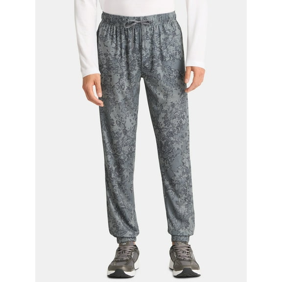 Athletic Works Men’s and Big Men’s Active Mesh Printed Patterned Joggers, Size S-3XL