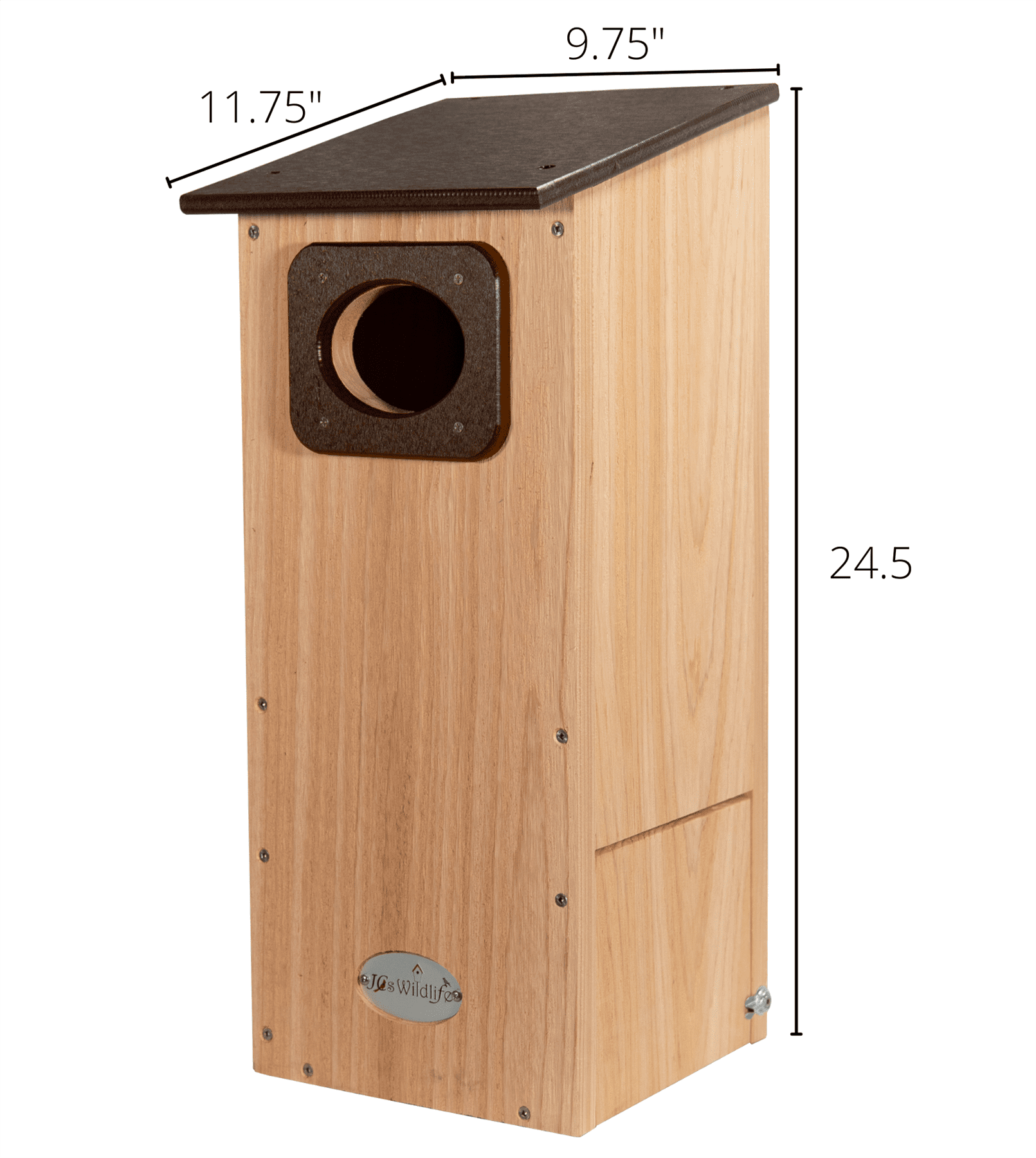 JCS Wildlife Brown Recycled Ultimate Bluebird House W/brown Roof & for sale online 