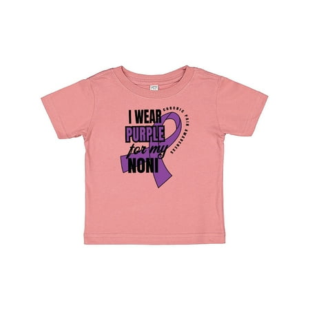 

Inktastic Chronic Pain I Wear Purple For My Noni Gift Baby Boy or Baby Girl T-Shirt
