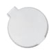 thumbnail image 2 of Espejo circular plegable de una sola cara, de plástico, portátil, compacto, de bolsillo, para cosméticos, color blanco, 2 of 12