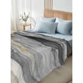 thumbnail image 5 of Grey Coastal Flat Sheets Only Queen Size, Soft Breathable Bed Top Sheets for Mattress, Summer Beach Nautical Abstract Art Luxury Bedding Flat Sheets for Home Hotel Bedroom Bed Protection, 5 of 9