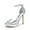 SILVER-PAT, variant on Women's Stiletto High Heels Platform Ankle Strap Square Open Toe Dress Sexy Sandals