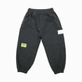 thumbnail image 5 of Gibobby Boys Pants Boys Cargo Pants School Chino Pants 2T 3T 4T 5T 6T 7T Kids Drawstring Elastic Waist Pull On Jogger Pants With Pockets Toddler Boys Winter Pants(7-8 Years,Black), 5 of 5