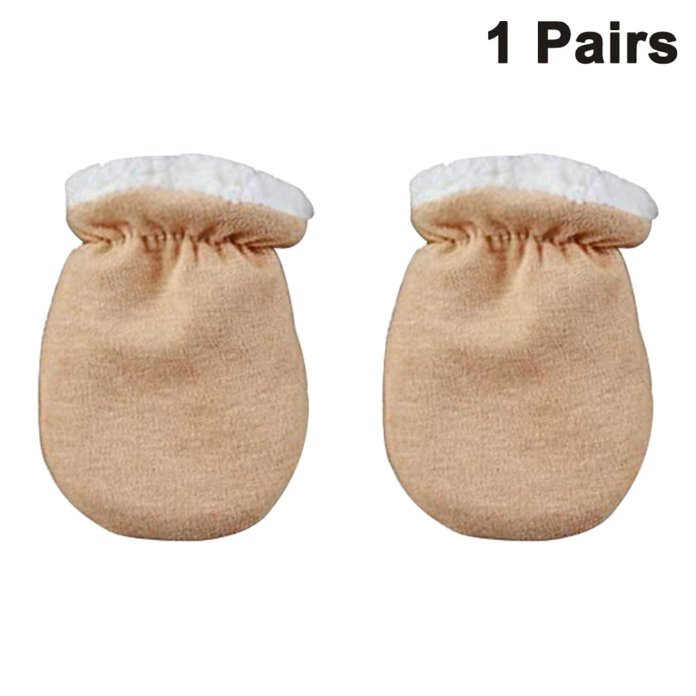 6 Pairs Cotton Newborn Baby/infant Anti-scratch Mittens Gloves Pink Wave 