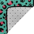 thumbnail image 4 of paw Leopard print Shaggy Area Rug, Rugs for Living Room Bedroom Non Slip Door Mat Indoor Carpet Machine Washable Nursery Home Decor Floor Mats for Entryway 60x39in-#, 4 of 5