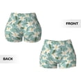 thumbnail image 5 of Picia Lilies Flowers Printed Workout Shorts for Women Seamless Scrunch Butt Lifting High Waisted Yoga Gym Booty Running Moisture-wicking Short Pants-Small, 5 of 9