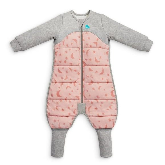Love to Dream Warm Toddler Sleep Suit (4T), Super Soft Temp Regulating Sleeping Sack, 2.5TOG Warm Wearable Blanket, Dusty Pink