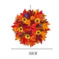 thumbnail image 3 of EUDIDV Creepy Tabletop Decor Thanksgiving Wreath Decoration Berry Maple Leaf Solid Color Wreat Halloween Figurines, 3 of 5