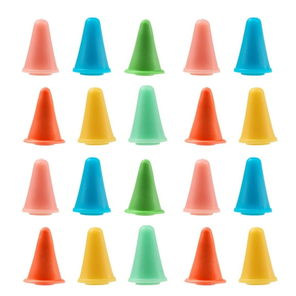 20Pcs Colorful Knitting Needle Point Protectors, Needle Tip Stoppers Holder, Cute Knitting Needle Point Protectors