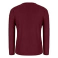 thumbnail image 6 of ClodeEU Womens Fall Long Sleeve Sweater ,Crew Neck Cozy Loose Fit Knit Pullover Sweaters Tops Wine,Womens Plus XL, 6 of 7