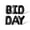 Black, variant on Letter Balloons - BID DAY 16" Inch Alphabet Letters Foil Mylar Balloon Sorority or Fraternity Recruitment Party Banner (Red)