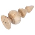 thumbnail image 1 of FESTFENDS Household Railing Finials Solid Wood Wooden Finial Khaki 1Pcs, 1 of 8