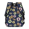 thumbnail image 4 of Fotbe Sloth with Donuts Mochila Casual con Estampado para Escuela, Viajes y Actividades al Aire Libre - Duradera, Ligera y Cómoda, 4 of 5