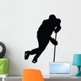 thumbnail image 1 of Ice Hockey Silhouette Wall Decal by Wallmonkeys Peel and Stick Graphic (24 in H x 17 in W) WM73942, 1 of 4