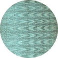 thumbnail image 1 of Ahgly Company Indoor Round Abstract Light Blue Contemporary Area Rugs, 8' Round, 1 of 4