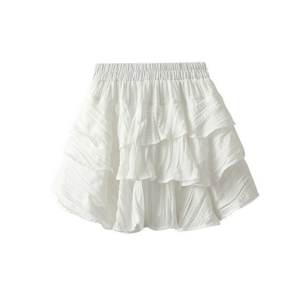SMihono Skirt Summer Plus Size Boho Womens High Quality Pleated