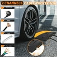 thumbnail image 3 of Speed Bumps for Driveway, 2 Pack 3.3Ft Rubber Speed Bumps, 2 Channel Modular Speed Hump 22000LBS Load Capacity, Cable Hose Protector Ramps with 6 Bolt Spikes for Asphalt Concrete Gravel Driveway, 3 of 9
