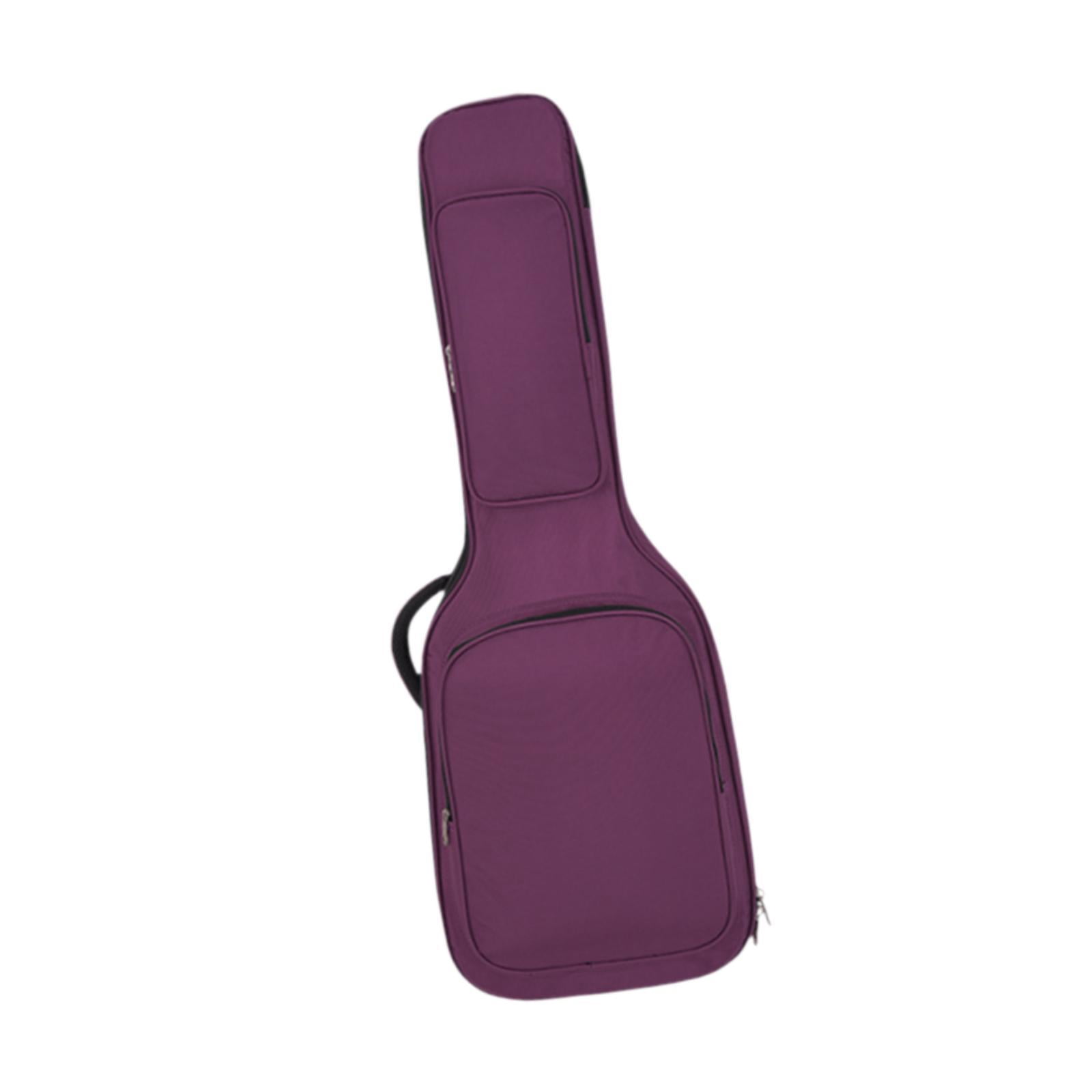 LeeQinersw Thickened Electric Guitar Bag, Acoustic Guitar Bag, Oxford Cloth Portable Guitar purple