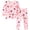 2PCS Pink Ladybug, variant on WIBACKER 2-7 Years Toddler and Little Girls' Long Sleeve Pajamas Set Cotton Top and Pants 2 Piece Sleepwear Pjs - Ladybug