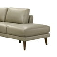 thumbnail image 6 of Paisley Genuine Leather L-Shaped Pillow Back Right-Facing Sectional in Cream, 6 of 6