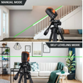 thumbnail image 4 of TACKLIFE Niveau Laser Vert Pro, Trois Modules avec 2 Têtes Laser, Support de Montage Facile à Utiliser et Étui de Transport - SC-L01 Pro, 4 of 5