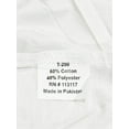 thumbnail image 5 of Hotel Quality King Fitted Sheet, 200 Thread Count, Poly-Cotton, 78x80x12, White, Solid Print, 5 of 5