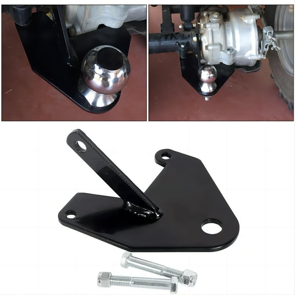 Kojem Trailer Hitch Receiver Ball Mount 3/4'' Compatible with Honda Recon 250 TRX ATV 1997-2017 with Hardware and Powder Coated Finish