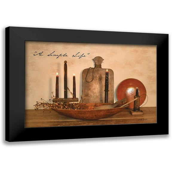 Jacobs, Billy 14x11 Black Modern Framed Museum Art Print Titled - A Simple Life