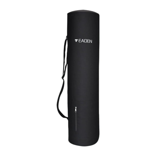 Bolsa para esterilla de yoga, soporte para esterilla de yoga, bandolera con correa ajustable. negro L
