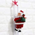 thumbnail image 5 of Santa Climbing Ladder Electric Santa Claus Climbing Rope Ladder Decoration, Christmas Super Climbing Santa Plush Doll Toy for Hanging Ornament Tree Indoor Outdoor Decoration, 5 of 8