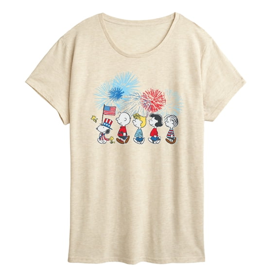 Peanuts - USA Parade - Women's Short Sleeve Graphic T-Shirt