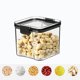 thumbnail image 5 of Recipientes herméticos para alimentos - PS y sello de silicona, diseño apilable transparente, para almacenar harina de cereales en la despensa de la cocina, 5 of 8