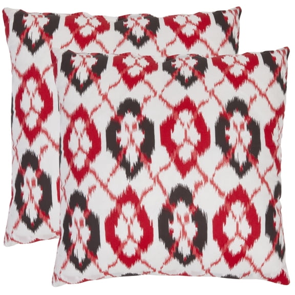 SAFAVIEH Argyle Pillow Set of 2 Red