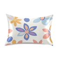 thumbnail image 7 of Yayeee Pillowcase Standard Size Set of 2 Satin Wrinkle Resistant Pillow Case, Blue Retro Flower, 7 of 7