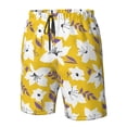 thumbnail image 4 of Fuzoiu Lilies Flowers Print Men's Beach Shorts,Men's Swim Trunks,Quick Dry Board Shorts with Pockets,Men's Bathing Suits for Surfing, Running, and Casual Wear-Large, 4 of 6
