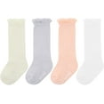 thumbnail image 1 of Zando Baby Girls Knee High Socks Tube Cute Stockings Long Unisex Infants Toddler Sock Tights Baby 4 Pack Mesh S, 1 of 5