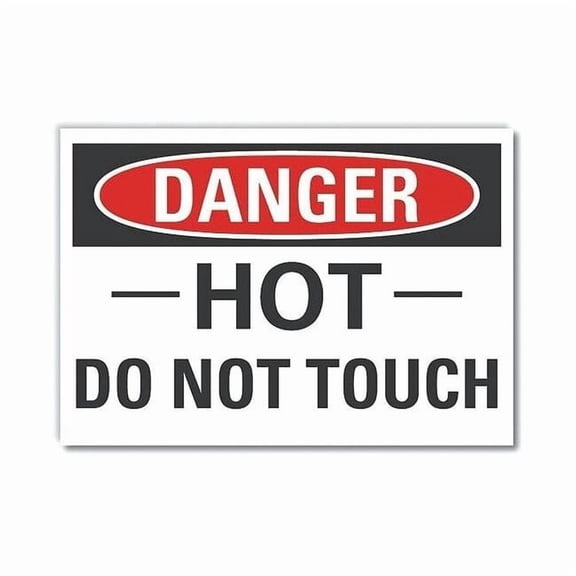 Lyle Hot Surface Danger Rflctv Labl,3.5inx5in LCU4-0389-RD_5X3.5