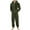 Army Green, variant on Long Sleeve Overalls for Men Thermal Fuzzy Zip up Hooded Sleepwear Plus Size Casual Pajamas Nightgowns Catsuit