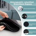 thumbnail image 4 of (Negro leche) Cojín de asiento de gel grueso con revestimiento antideslizante - Patrón de panal transpirable - Absorbe los puntos de presión para el automóvil, la silla de oficina y la silla de ruedas, 4 of 5