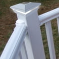 thumbnail image 2 of Veranda 4 In. X 4 In. White Solar Post Cap, 2 of 2