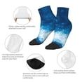 thumbnail image 5 of Pofeuu Blue Glitter Sparkles Print 30cm Socks, Adult Running Hiking Socks for Youth and Adult, 5 of 7