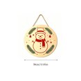 thumbnail image 3 of Dalxymotic Christmas Wooden Hanging Decor, Round Furniture Decoration, Creative Christmas Ornament, Festive Hanging Ornament, Christmas Wooden Decor for Home, Mantel, Tree, Shelf, 3 of 7