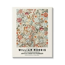 Stupell Industries Bold Red Flowers Pattern Intertwining Stems Text Flyer Canvas Wall Art, 30 x 40, Design by Ros Ruseva