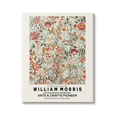 Stupell Industries Bold Red Flowers Pattern Intertwining Stems Text Flyer Canvas Wall Art, 30 x 40, Design by Ros Ruseva