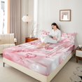 thumbnail image 4 of Castle Fairy Pink Love Heart Twin Sheet Sets for Boys Girls,Bling Crystal Bedding, 4 of 7
