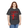 thumbnail image 6 of DJH Apparel | My Faith: It's Bigger Than Football Christian Unisex T-shirt, 6 of 6