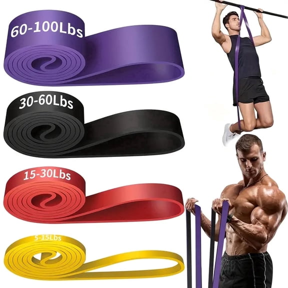 FORICOM Pull Up Assist Resistance Bands Set, Workout Bands for Home Gym, Strength Training, Muscle Building & Physical Therapy, Exercise Bands for Men & Women