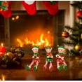 thumbnail image 4 of Christmas Elves Figurines Table Top Decor Set, 4 of 7